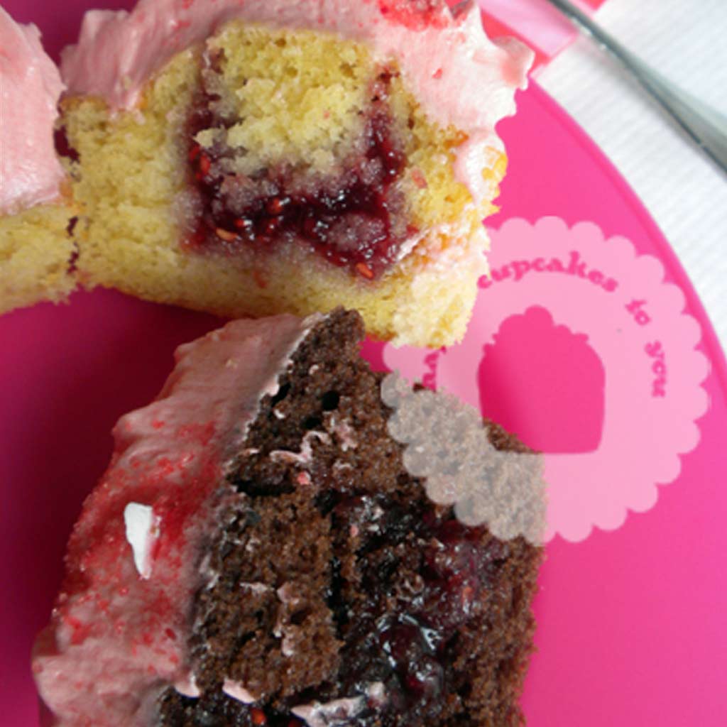 cupcake de rasperry