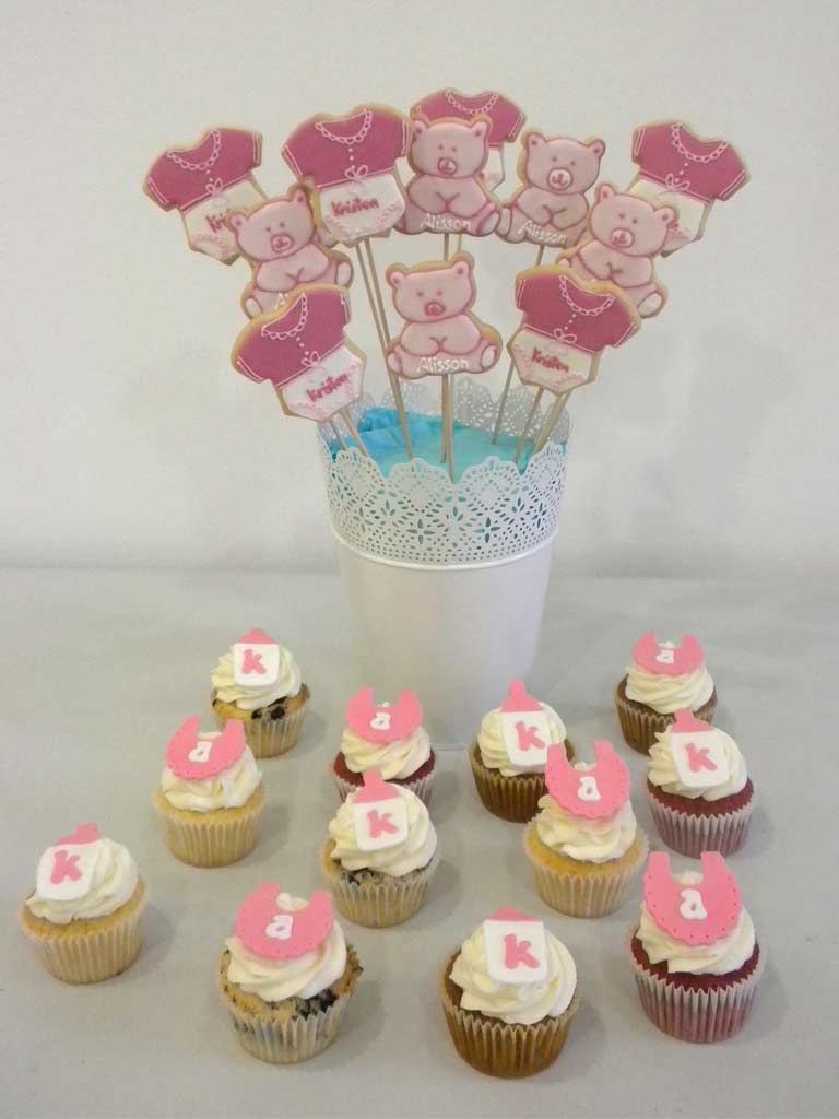 eventos bautizo cake pops cupcakes personalizados ropa del bebe ositos