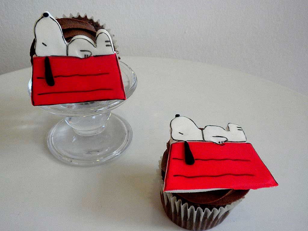 cupcakes personalizados Snoopy