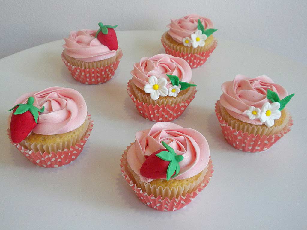 cupcakes personalizados tarta de fresa