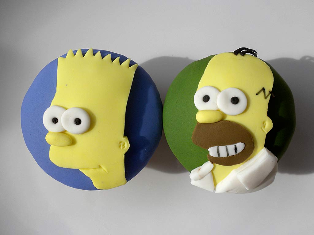 cupcakes personalizados simpson