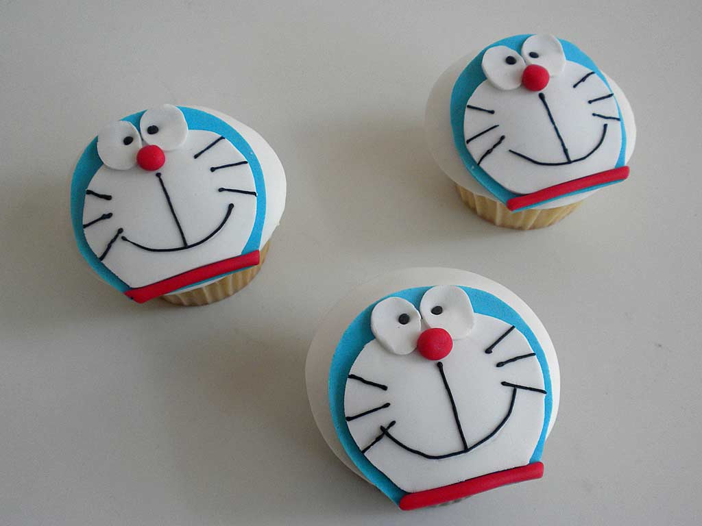 cupcakes personalizados Doraemon