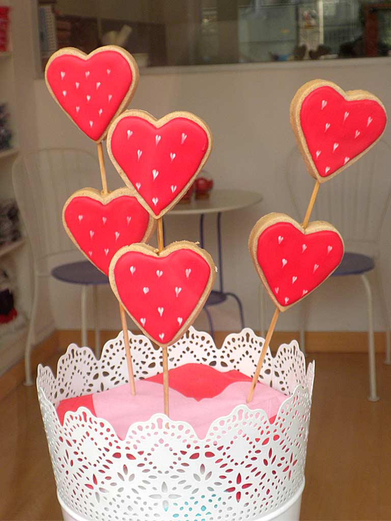 eventos san Valentín cake pops corazon