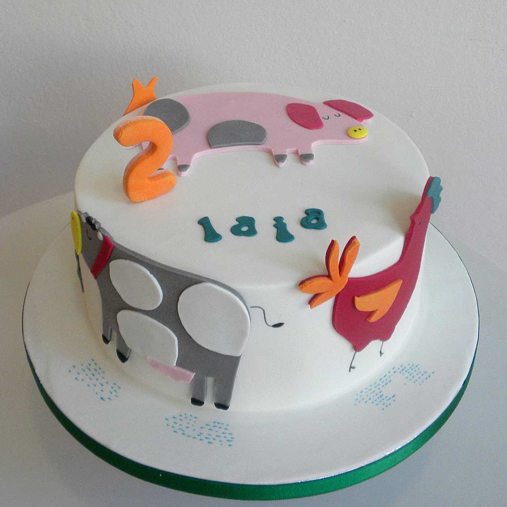 Tarta con fondant