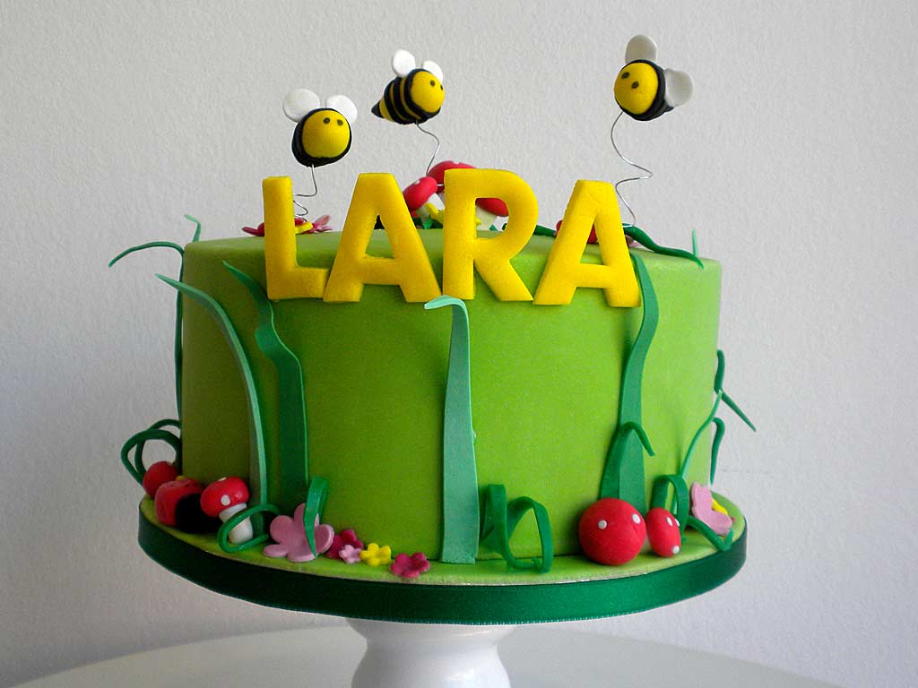 Tarta con fondant