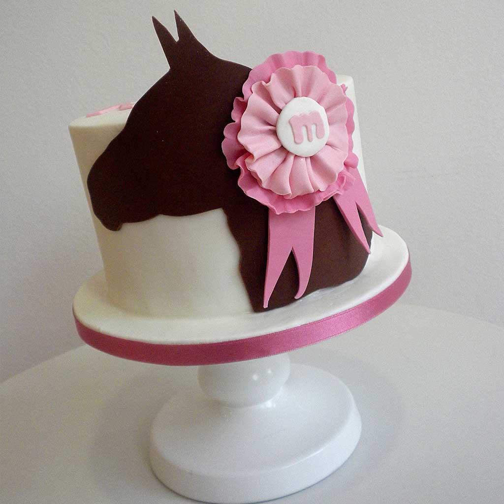 tartas fondant caballo