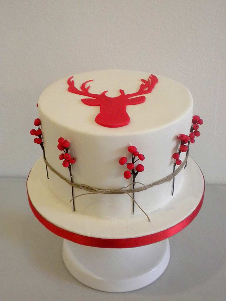 tarta fondant navideña