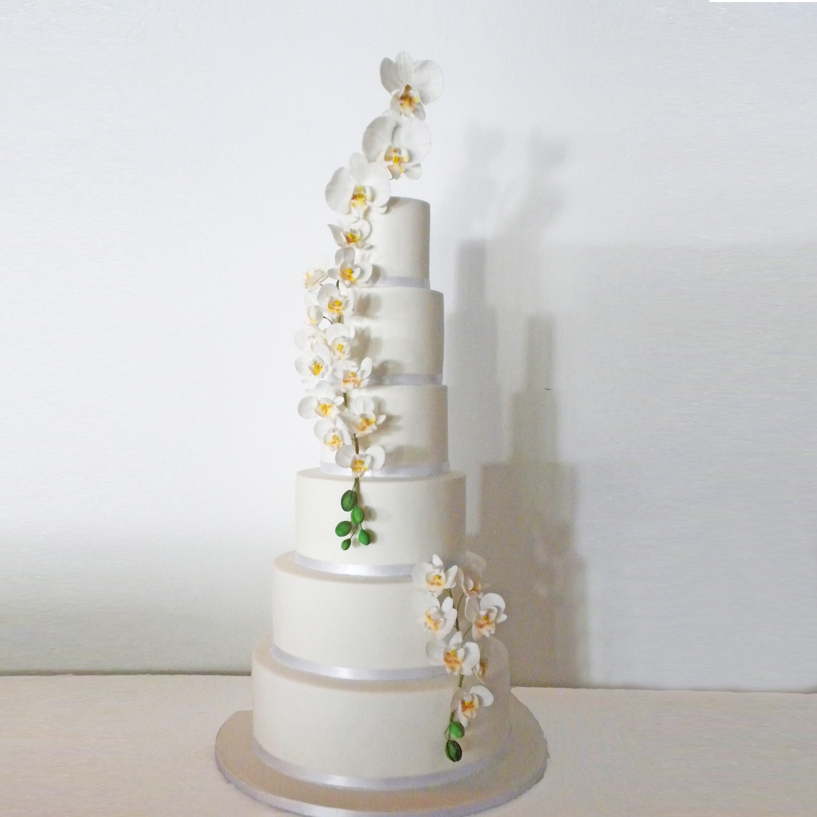 tarta boda orquídeas