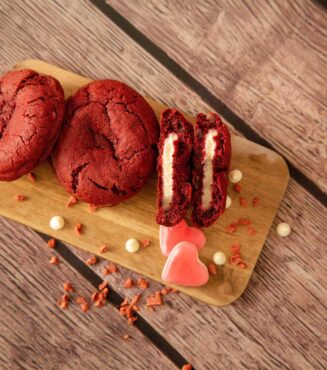 Cookie red velvet por happy cupcakes to you
