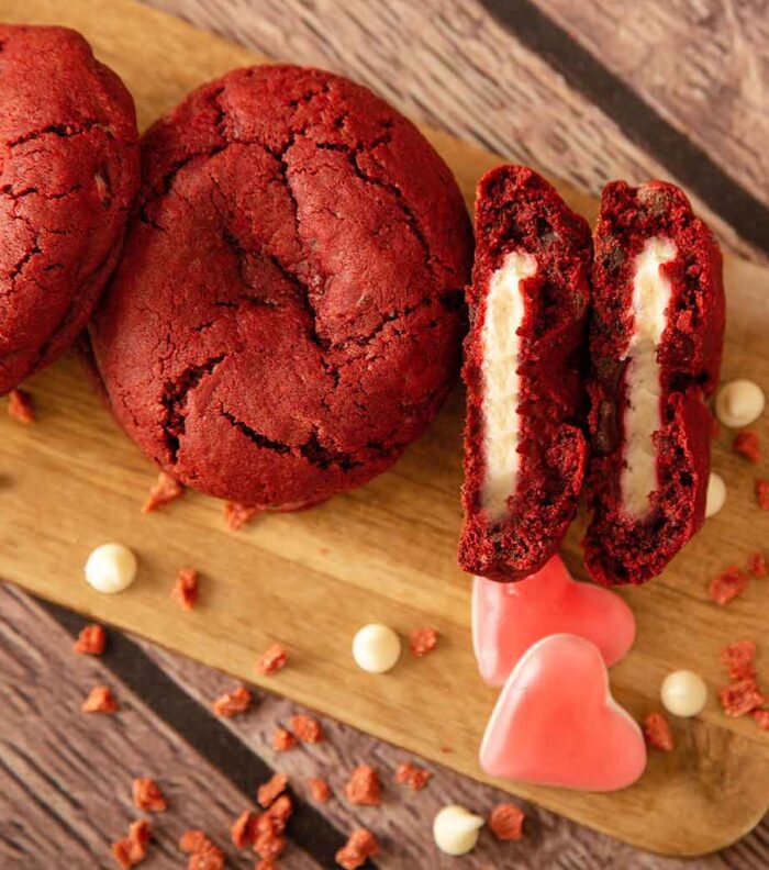 Cookie red velvet por happy cupcakes to you