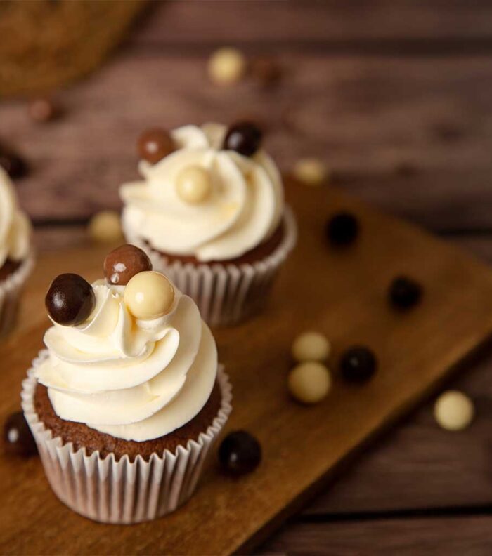 cupcake dos chocolates por happy cupcakes to you